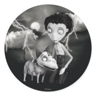 Victor and Sparky Classic Round Sticker