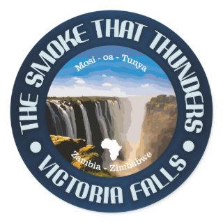 Victoria Falls (rd) Classic Round Sticker