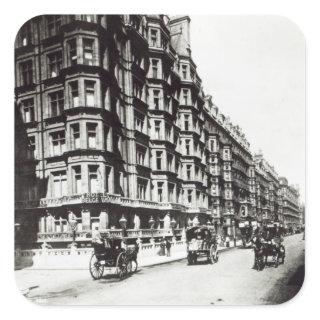 Victoria Street, London c.1900 Square Sticker