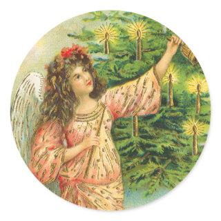 Victorian Angel Christmas sticker