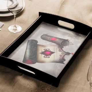 Victorian Boudoir | Antique Magic Scroll with Gems Tissue Paper