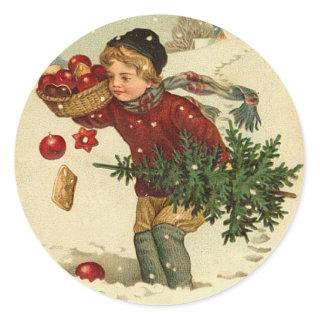 Victorian Christmas Stickers for your cards