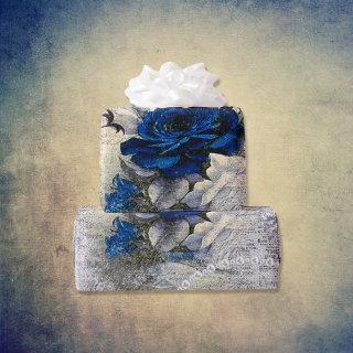 Victorian Dark Blue Rose Ephemera
