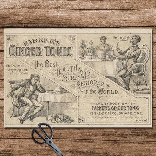 Victorian Ginger Tonic Poster Ad craft Tissue Paper