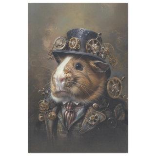 Victorian Steampunk Guinea Pig Decoupage  Tissue Paper
