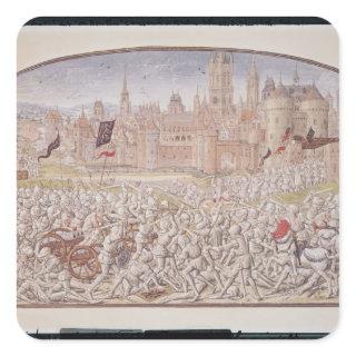 Victory of the inhabitants of Ghent led by Square Sticker