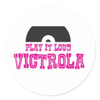VICTROLA Play It LOUD Classic Round Sticker