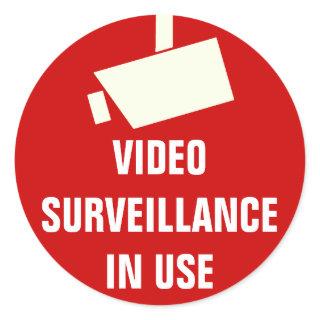 Video Camera Surveillance In Use Stickers
