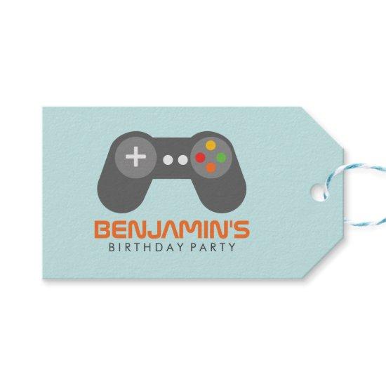 Video Games Kids Birthday Party Gift Tags