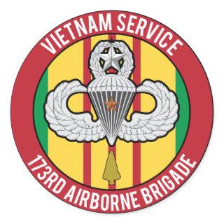 Vietnam 173rd Airborne Master Classic Round Sticker