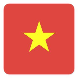 Vietnam flag Vietnamese star Square Sticker