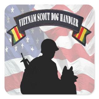 Vietnam Scout Dog Handler Stickers