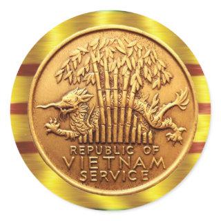 Vietnam service medal sticker