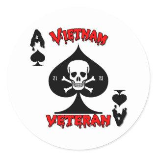 Vietnam Veteran gifts 1971 to 1972 Classic Round Sticker