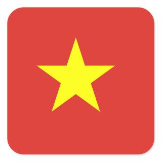 Vietnam (Vietnamese) Flag Square Sticker