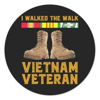 Vietnam War Vietnam Veteran Us Veterans Day 185 Classic Round Sticker