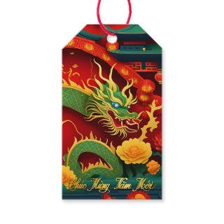 Vietnamese Green Dragon New Year 2024 persGT Gift Tags