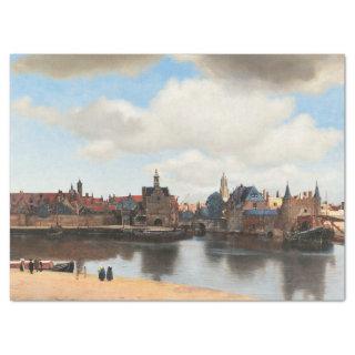View of Delft by Johannes Vermeer Tissue Paper