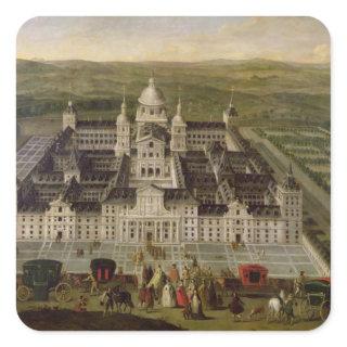 View of El Escorial Square Sticker