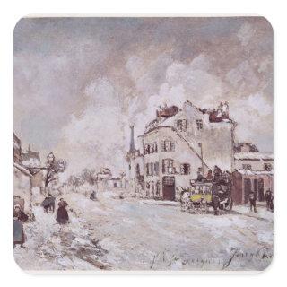 View of Faubourg Saint-Jacques Square Sticker