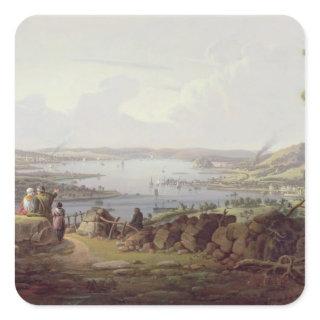 View of Greenock, Scotland Square Sticker
