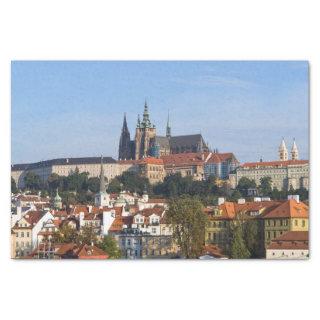 View of old town and Prague castle, Czech Republic Tissue Paper