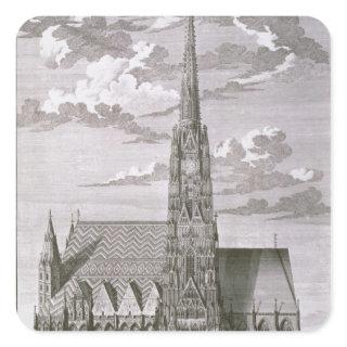 View of St. Stephan's Cathedral Square Sticker