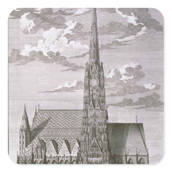 View of St. Stephan's Cathedral Square Sticker