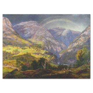 View of Stalheim in Norway (Johan Christian Dahl) Tissue Paper