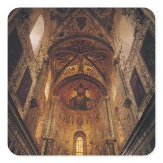 View of the apse with the Christ Pantocrator Square Sticker