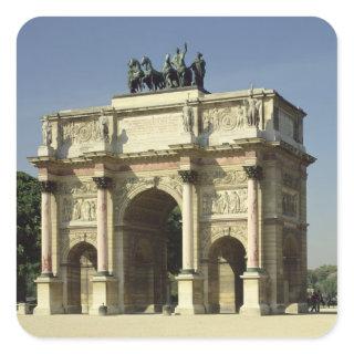 View of the Arc de Triomphe du Carrousel Square Sticker