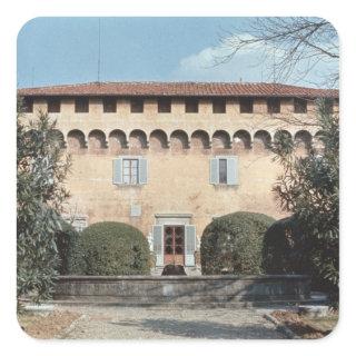 View of the facade, designed for Cosimo Square Sticker
