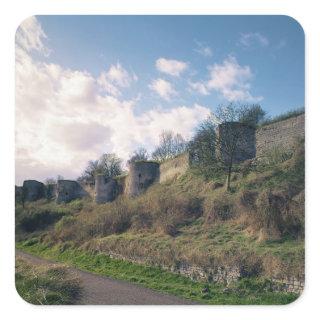 View of the fortifications, 1226-42 square sticker