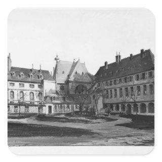 View of the Maternite Port-Royal the cloister Square Sticker