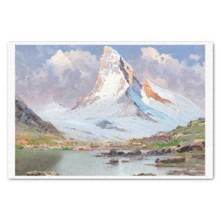 View of the Matterhorn, Decoupage Tissue Paper