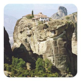 View of the Monastery of the Holy Trinity Square Sticker