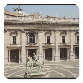 View of the Palazzo Nuovo Square Sticker