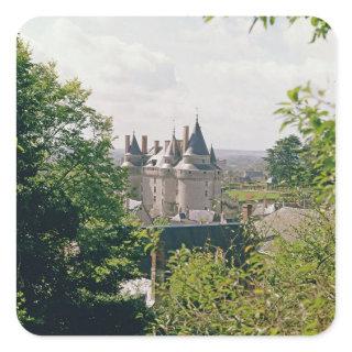 View of the restored chateau from the north square sticker
