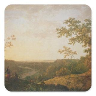 View of the River Dee, c.1761 Square Sticker
