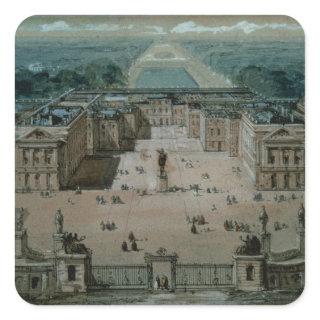 View of Versailles Square Sticker