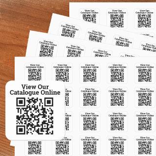 View Our Catalogue Online QR Code Design Square Sticker