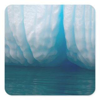 Viewing icebergs in blue in the Errera Channel Square Sticker