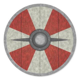 Viking Circle Shield Classic Round Sticker