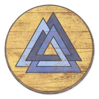 Viking Shield Sticker - Valknut