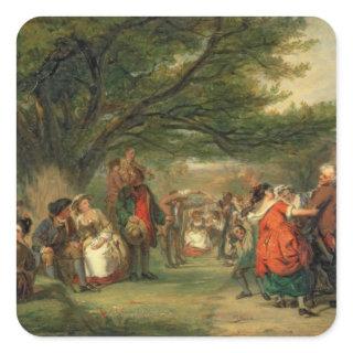 Village Merrymaking Square Sticker