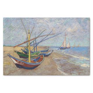 Vincent van Gogh - Fishing Boats on the Beach Tissue Paper