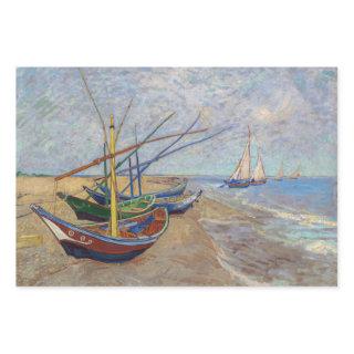 Vincent van Gogh - Fishing Boats on the Beach  Sheets