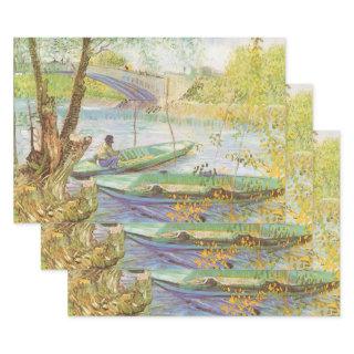 Vincent van Gogh Fishing in Spring, Pont de Clichy  Sheets