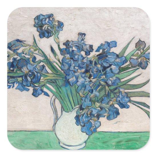 Vincent van Gogh - Irises Square Sticker