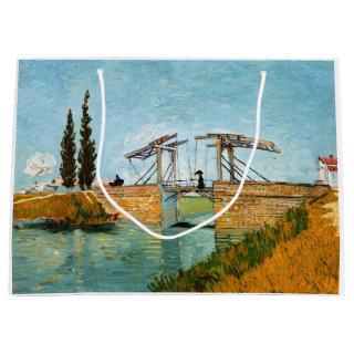 Vincent van Gogh - Langlois Bridge at Arles #3 Large Gift Bag